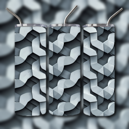 Abstract 3D Art Tumbler