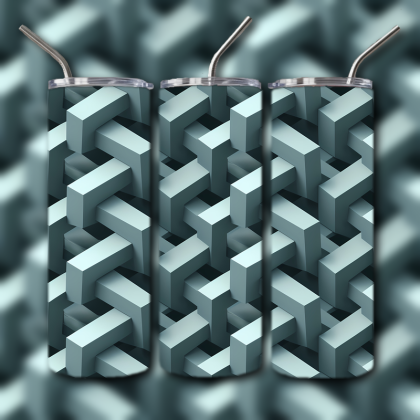 Abstract 3D Art Tumbler