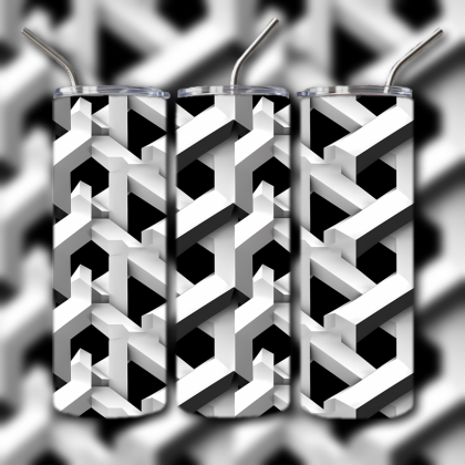 Abstract 3D Art Tumbler