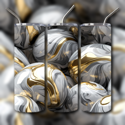 Abstract 3D Art Tumbler