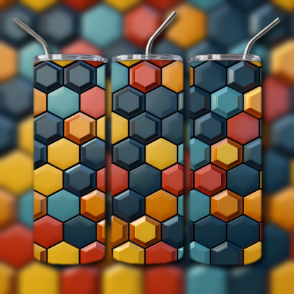 Abstract 3D Art Tumbler