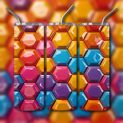 Abstract 3D Art Tumbler