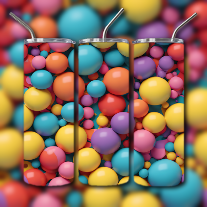 Abstract 3D Art Tumbler