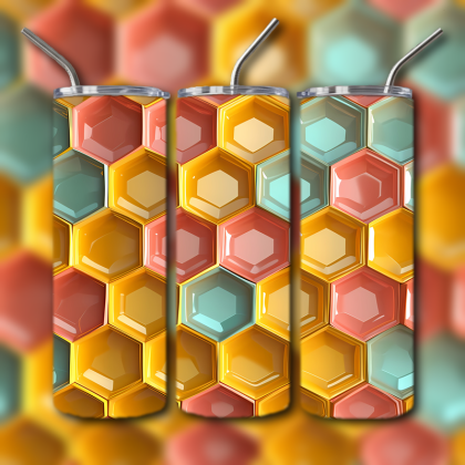 Abstract 3D Art Tumbler