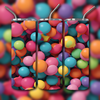 Abstract 3D Art Tumbler