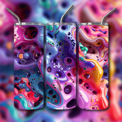 Abstract 3D Art Tumbler