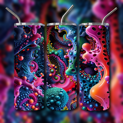 Abstract 3D Art Tumbler