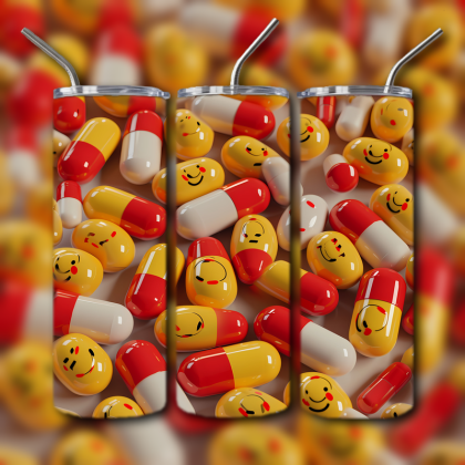 Abstract 3D Art Tumbler