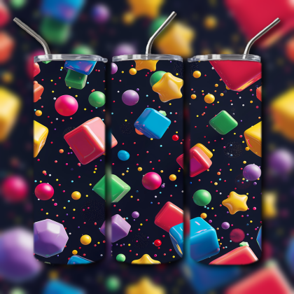 Abstract 3D Art Tumbler