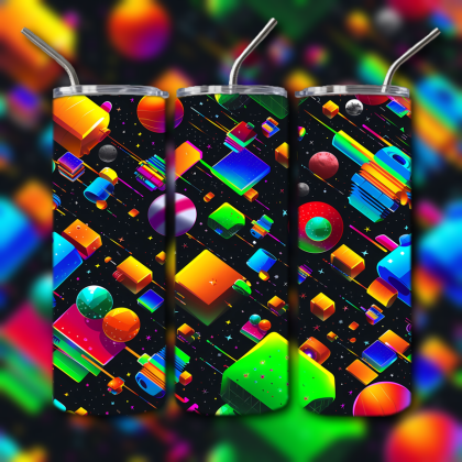 Abstract 3D Art Tumbler