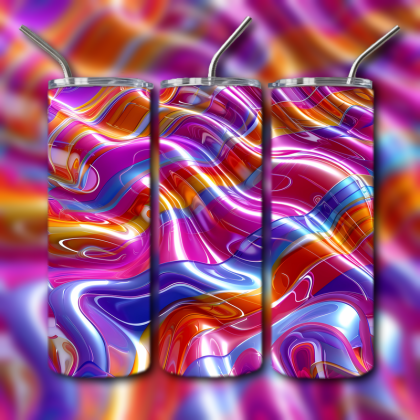 Abstract 3D Art Tumbler