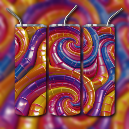 Abstract 3D Art Tumbler