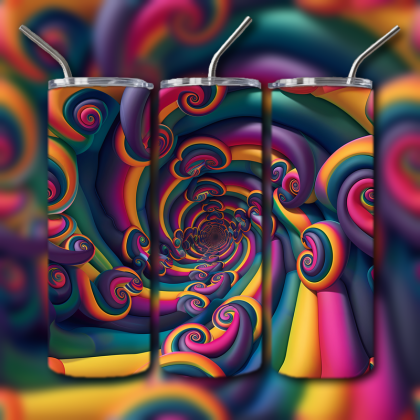 Abstract 3D Art Tumbler