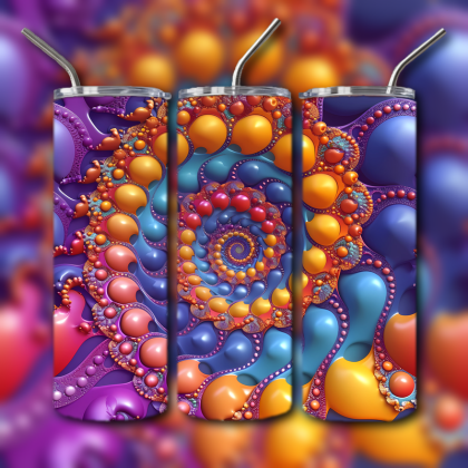 Abstract 3D Art Tumbler