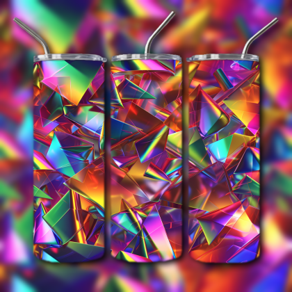 Abstract 3D Art Tumbler