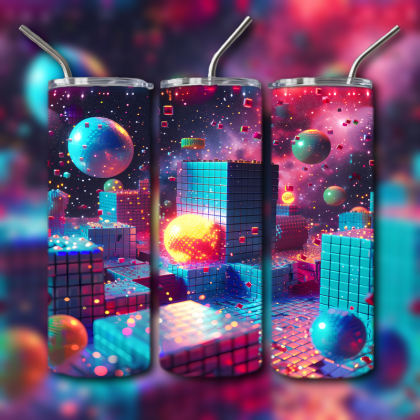 Abstract 3D Art Tumbler