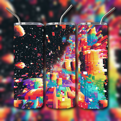 Abstract 3D Art Tumbler