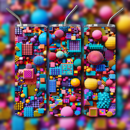 Abstract 3D Art Tumbler