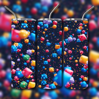 Abstract 3D Art Tumbler