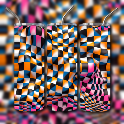 Abstract 3D Art Tumbler