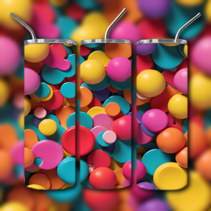 Abstract 3D Art Tumbler