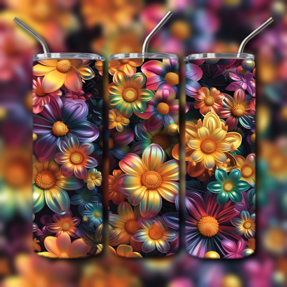 Abstract 3D Art Tumbler