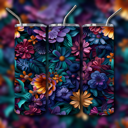 Abstract 3D Art Tumbler