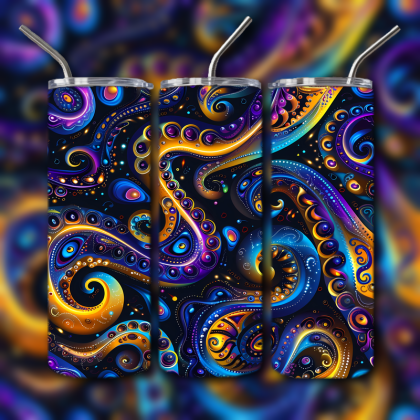 Abstract 3D Art Tumbler