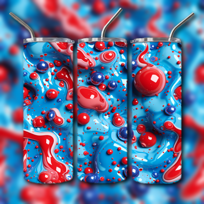 Abstract 3D Art Tumbler