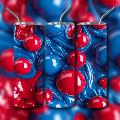 Abstract 3D Art Tumbler