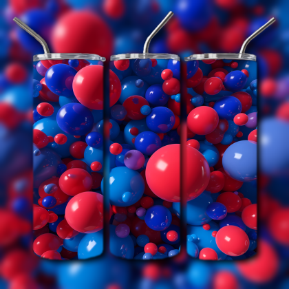 Abstract 3D Art Tumbler