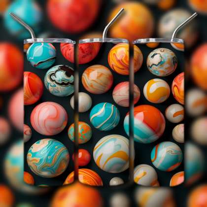 Abstract 3D Art Tumbler