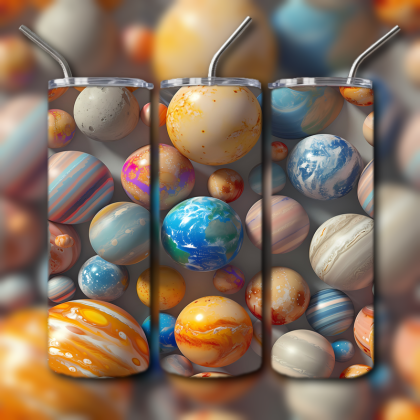 Abstract 3D Art Tumbler