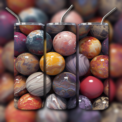 Abstract 3D Art Tumbler