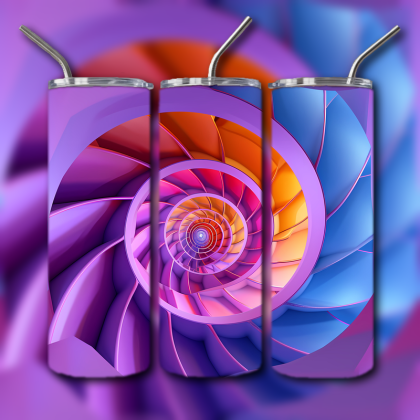 Abstract 3D Art Tumbler