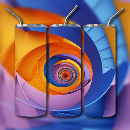 Abstract 3D Art Tumbler