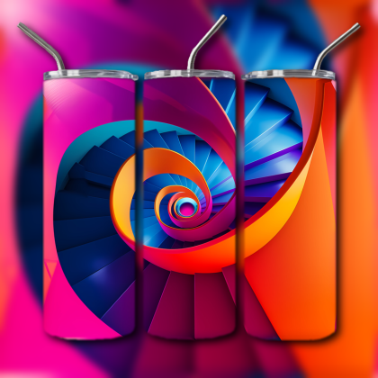 Abstract 3D Art Tumbler