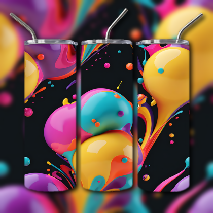 Abstract 3D Art Tumbler