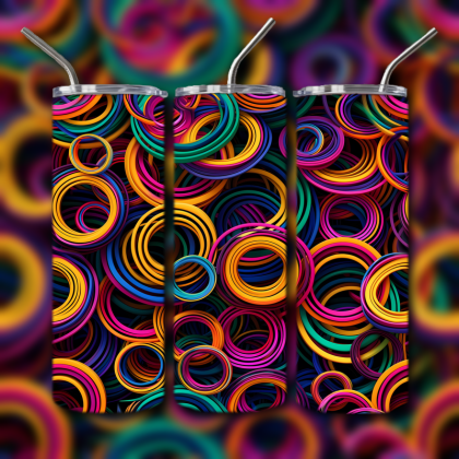 Abstract 3D Art Tumbler