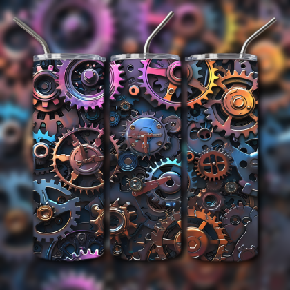 Abstract 3D Art Tumbler