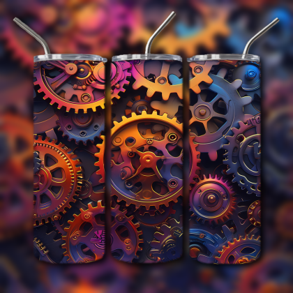 Abstract 3D Art Tumbler