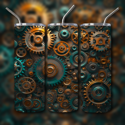 Abstract 3D Art Tumbler