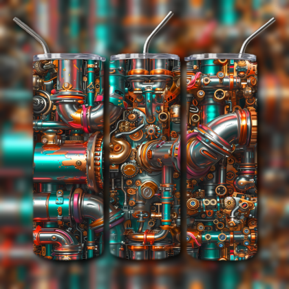 Abstract 3D Art Tumbler