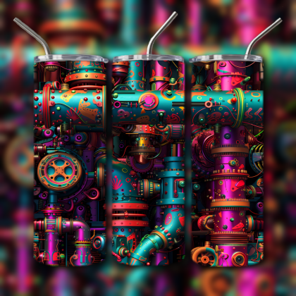 Abstract 3D Art Tumbler