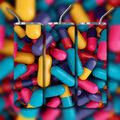 Abstract 3D Art Tumbler