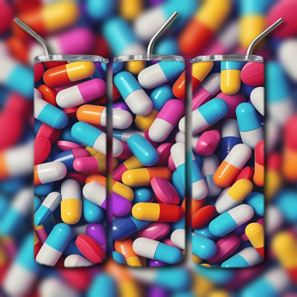 Abstract 3D Art Tumbler