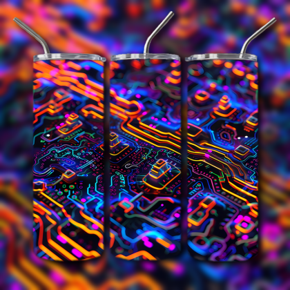 Abstract 3D Art Tumbler