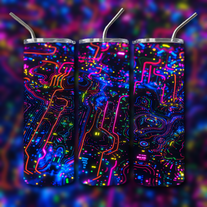 Abstract 3D Art Tumbler