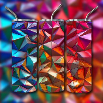 Abstract 3D Art Tumbler