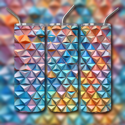 Abstract 3D Art Tumbler